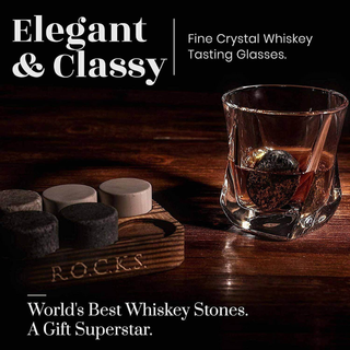ROCKS Whiskey Chilling Stones - The Connoisseur's Set