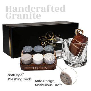 ROCKS Whiskey Chilling Stones - The Connoisseur's Set