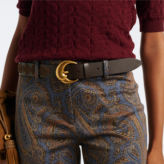 Etro - Women's Embroidered leather belt
