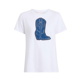 Cinq a Sept - SILVER STUDS DENIM BOOT TEE