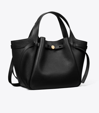 Tory Burch - Romy Pebbled Satchel Black