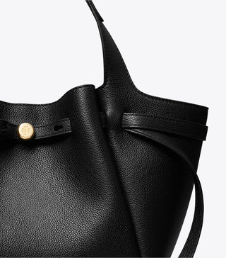 Tory Burch - Romy Pebbled Satchel Black